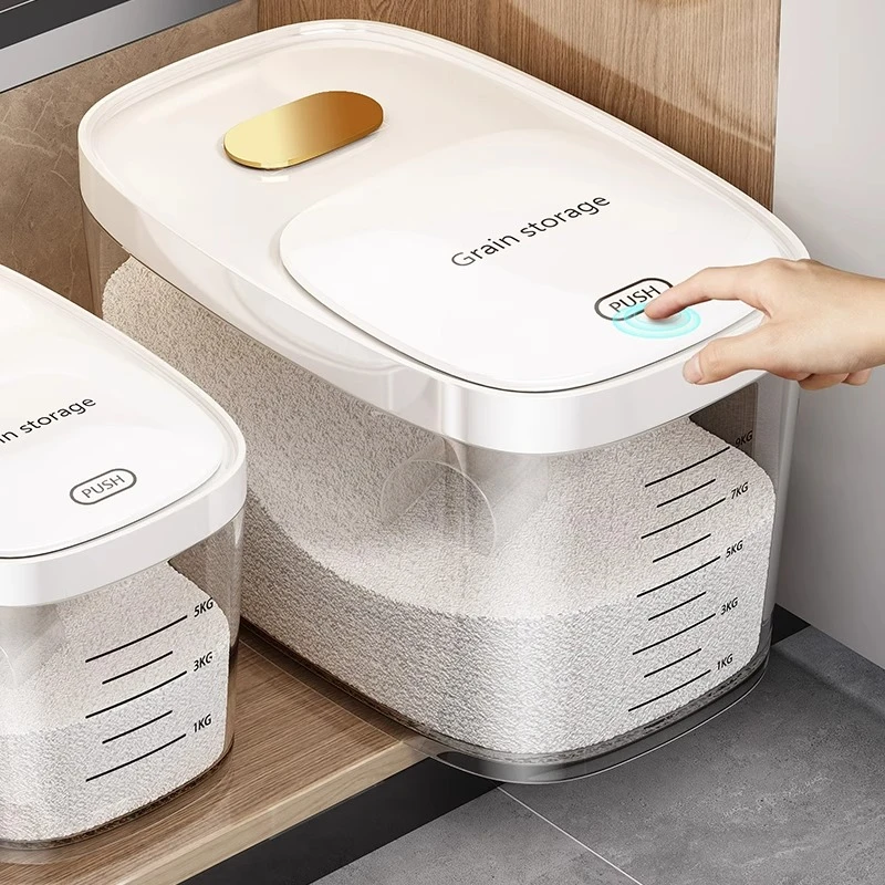 优勤装米桶家用防虫防潮密封米缸食品级大米收纳盒面粉面桶储物罐