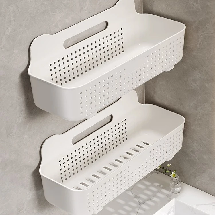 卫生间置物架厕所洗手间架子壁挂式收纳架免打孔挂墙上浴室收纳架