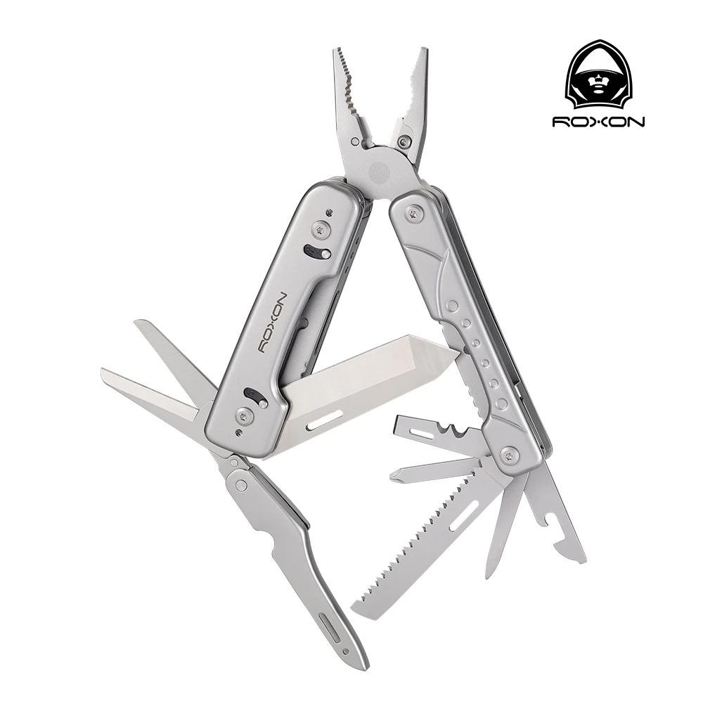 ROXON/洛森户外露营折叠幻影钳S802多功能量尺工具钳子随身应急