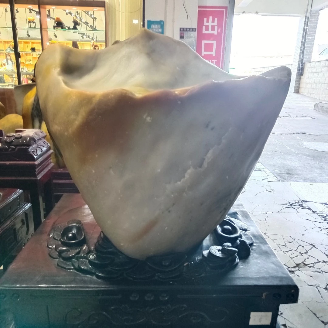 中式摆件高端上档次天然石头摆件高档家居工艺装饰品户外庭院摆件