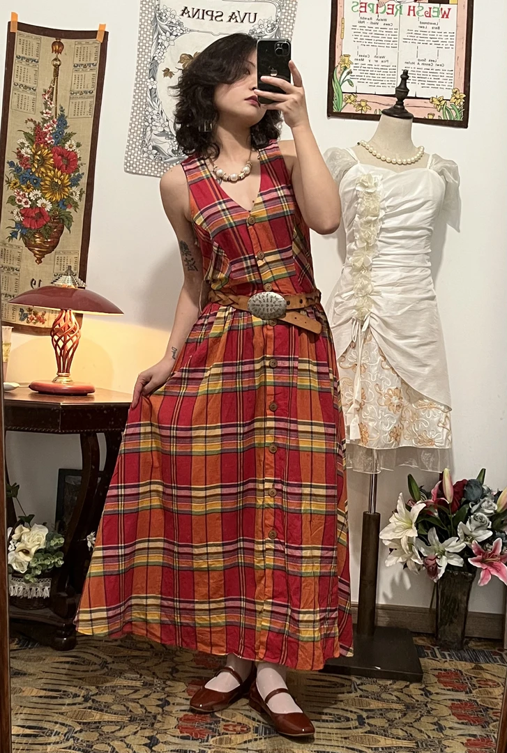 vintage古着孤品腰带皮带连衣裙气质时尚复古法式