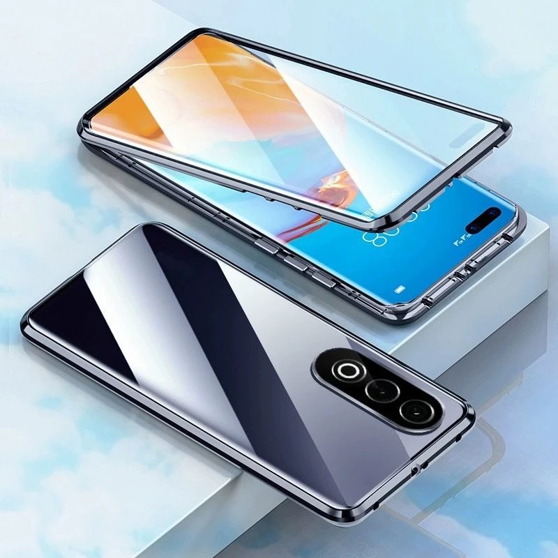 适用oppo K12plus全包防摔壳K12X金属手机壳双面保护套磁吸玻璃