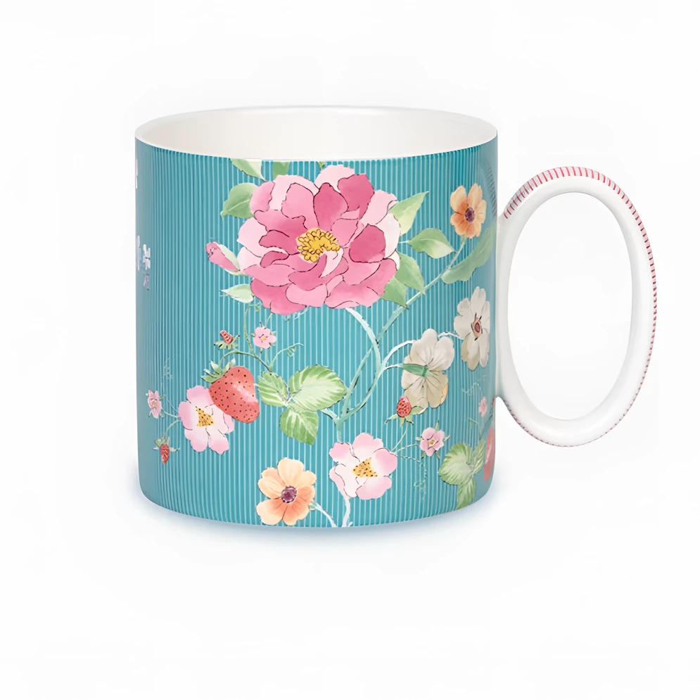 【陌上花开】380ml 马克杯 （月季）