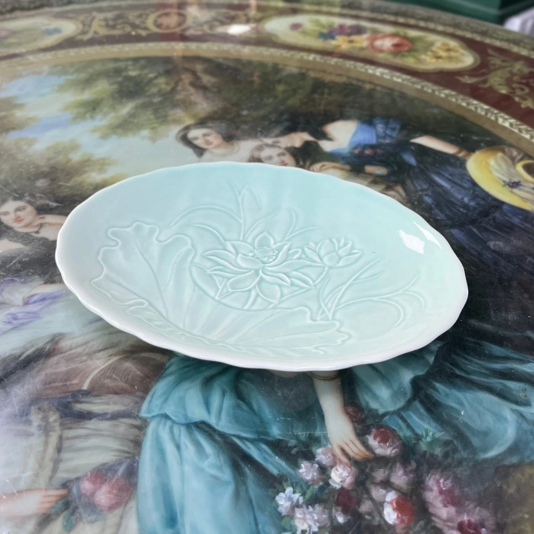 【远山晚翠】 鱼盘大号小号 高温瓷