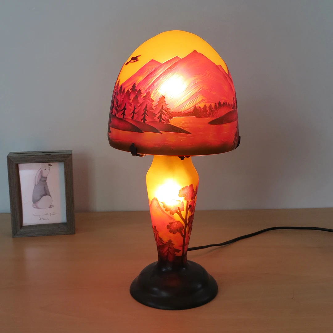 【中古Galle】山水有相逢 灯  39.5×18cm