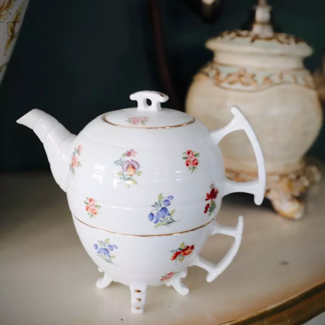 【美好的】RA家 复古雅顿三足一人茶壶中式