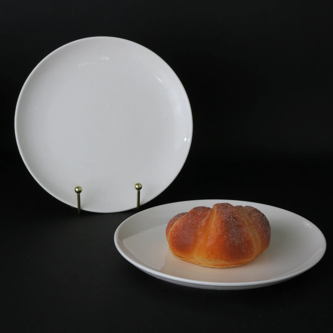 【RE家】23cm白色餐盘（粉丝团拍一发二） 高温瓷