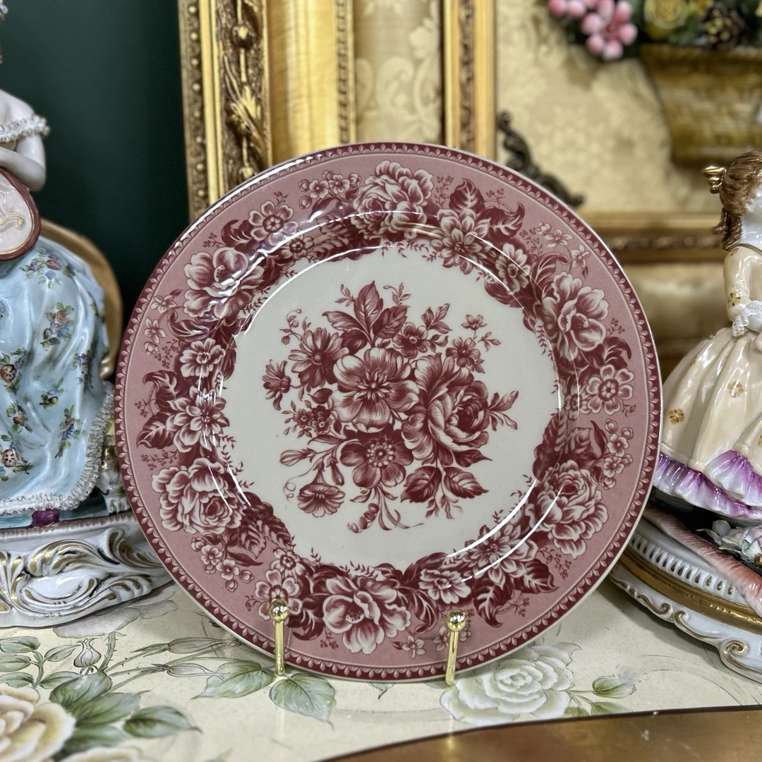 【老瓷】 《向阳生花》25.5*25.5*2cm 高沿大盘