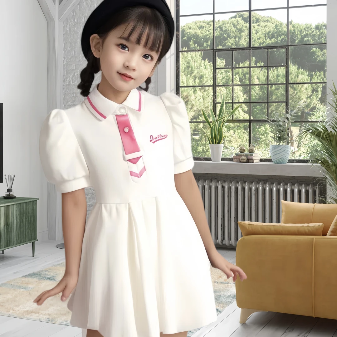 女童连衣裙夏季2024新款爆款儿童洋气裙子女孩7岁网红款公主裙