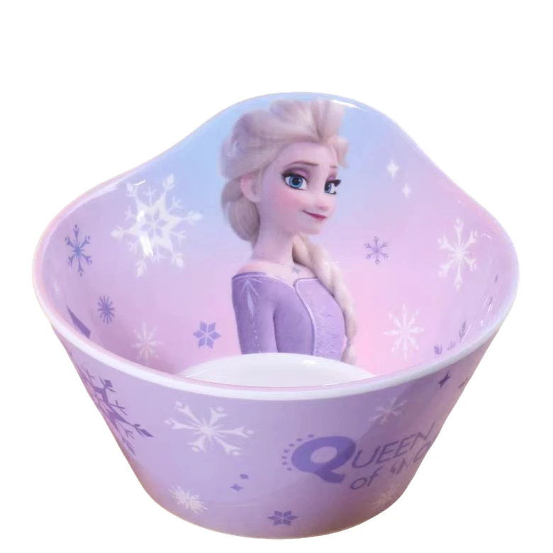 爱莎公主儿童宝宝幼儿可爱辅食餐具耐摔隔热防滑防烫沙拉碗