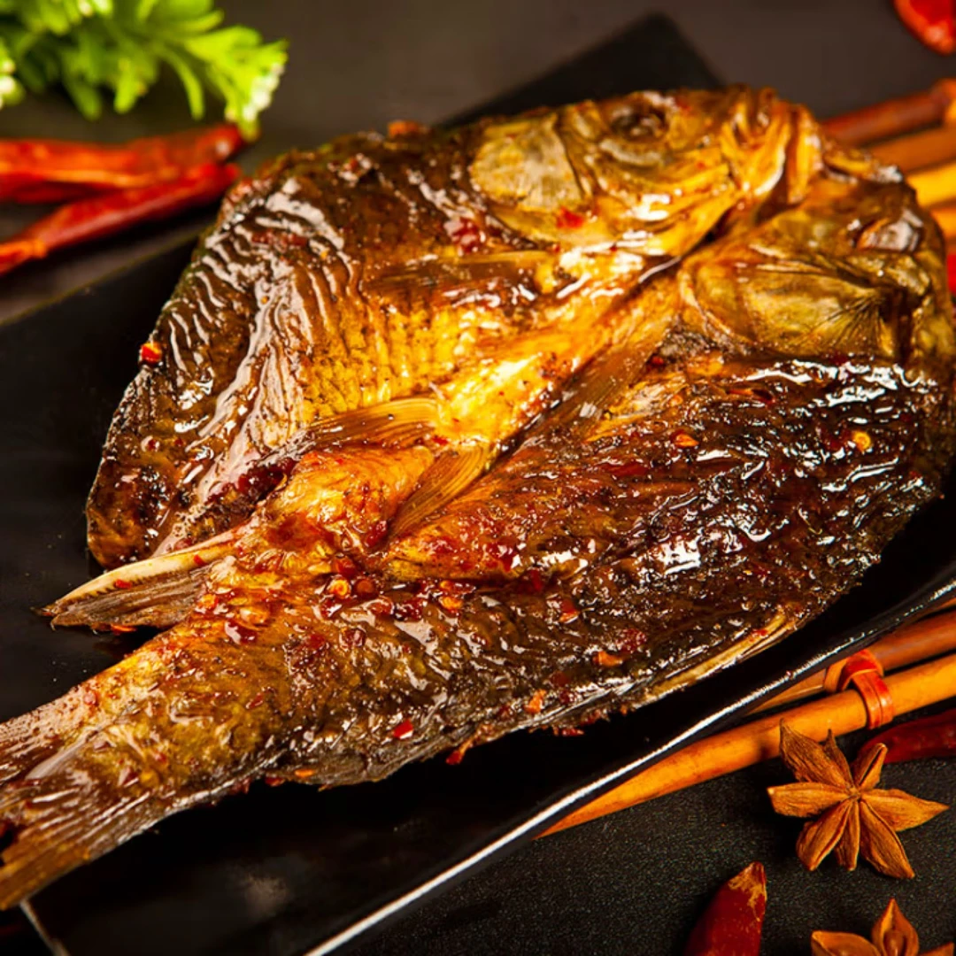 【中辣】湖南特产杨矮子卤制即食回味零食鲜香辣手撕酱辣鱼常德发货