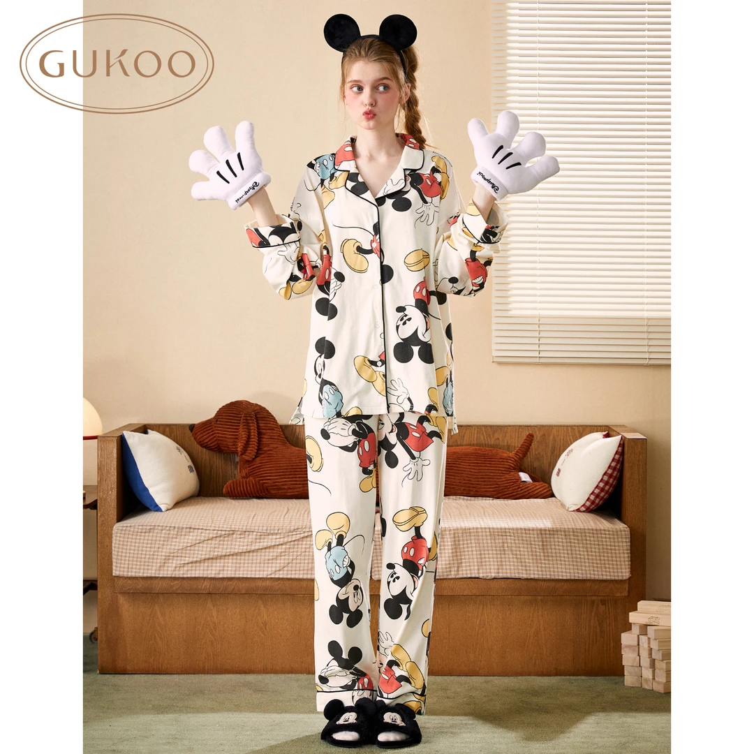 【Gukoo果壳】果壳米老鼠棉质家居服套装