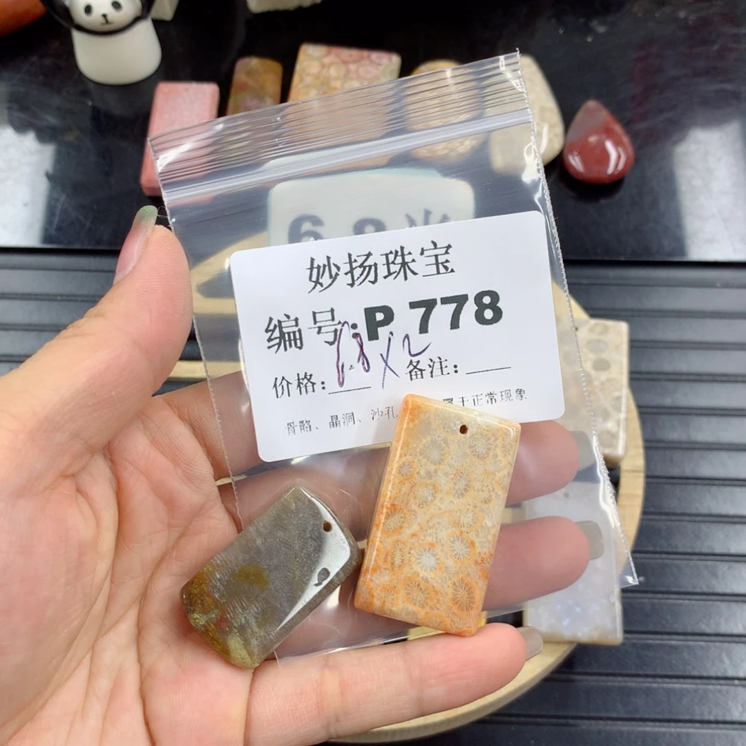 硅化珊瑚(珊瑚玉)1未镶嵌?*?