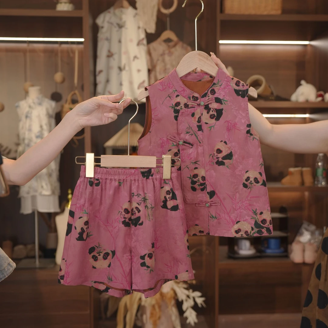 泡芙定制 26姆米天然桑蚕丝香云纱国风套装 夏季新中式 DY240608