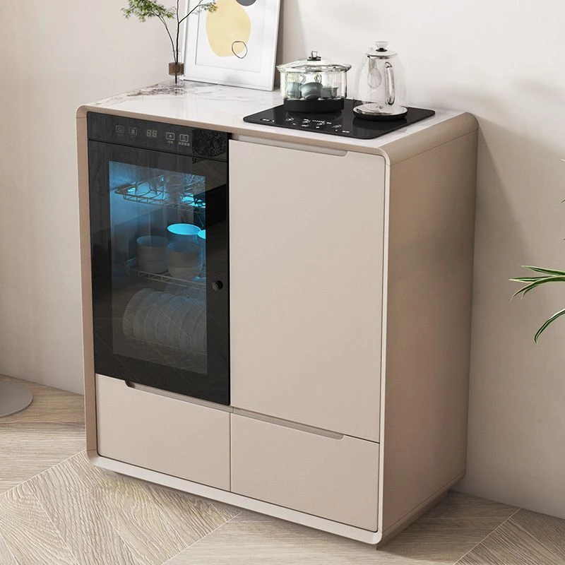 新款智能茶吧机家用实木一体柜子带消毒客厅饮水机餐边柜自动简约