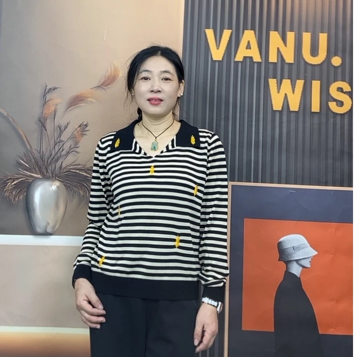 034【莱赛尔天丝】季新款针织上衣女装长袖针织衫减龄显瘦上衣