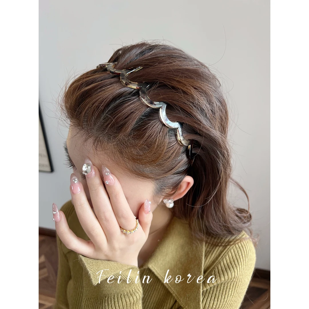 韩系带齿碎发夏季发箍女款外出百搭洗脸专用网红发卡头箍2024新款