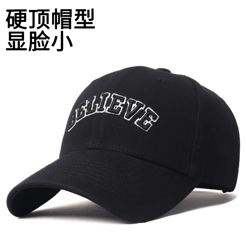 ZKVO硬顶显脸小棒球帽夏季潮牌大头围帽子男女时尚休闲遮阳鸭舌帽