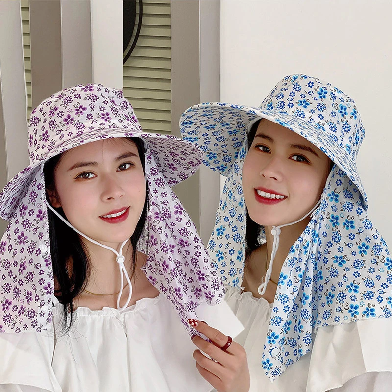 帽子女新款夏季采茶遮阳帽运动可爱时尚渔夫帽骑行韩版防晒帽批发