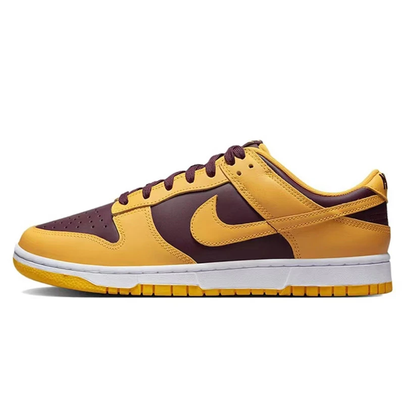 Nike Dunk Low 经典 防滑轻便 低帮板鞋黄酒红 DD1391-702