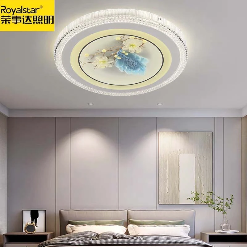 荣事达新款【孔雀】卧室灯高端超亮吸顶灯轻奢主卧书房餐厅灯