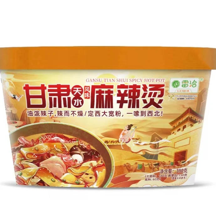 雷洽 甘肃天水麻辣烫网红同款免煮冲泡方便速食390克