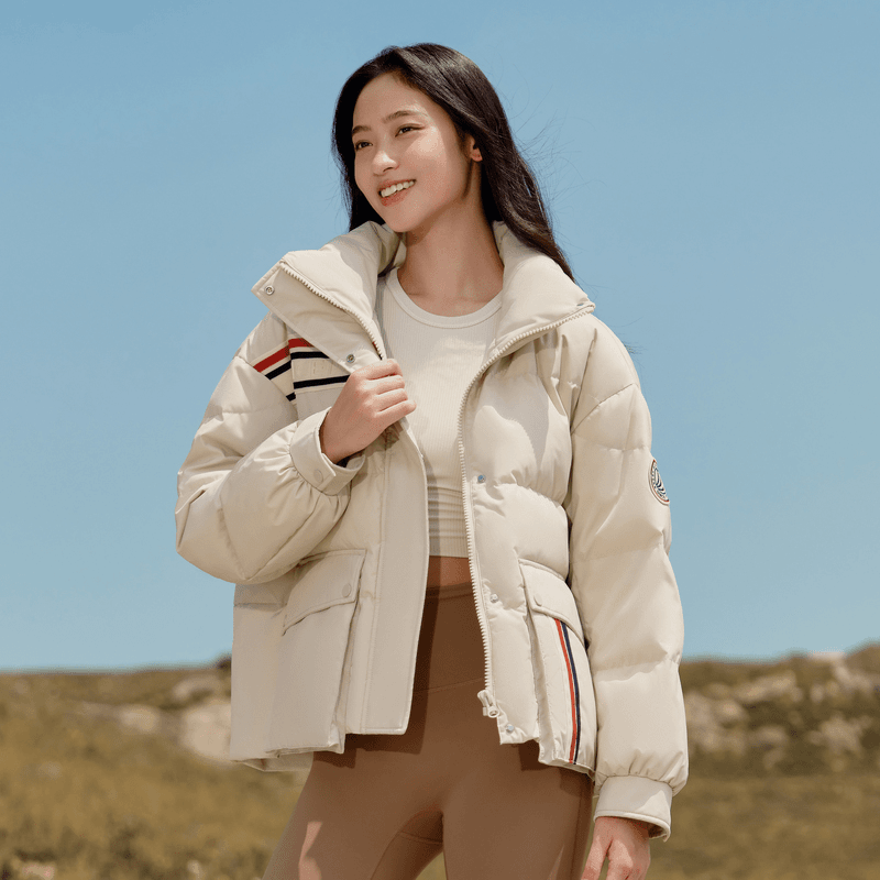 波司登2023年新款90绒秋冬宽松时尚休闲运动百搭保暖羽绒服女士