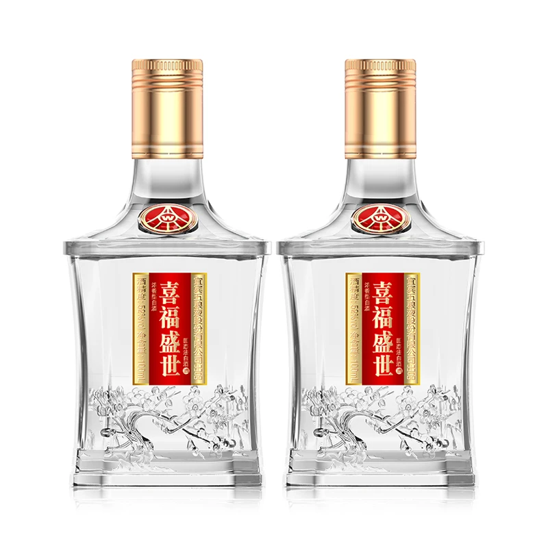 喜福盛世 喜福盛世 小酒裸瓶 两瓶装52度100ml*2瓶
