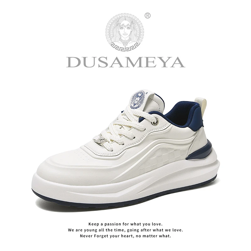 DUSAMEUA/杜莎米娅秋冬新款 港风轻奢时尚百搭软底休闲情侣鞋6682