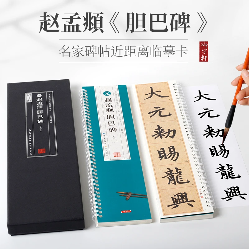 正版共2本赵孟頫胆巴碑名家碑帖近距离临摹卡米字格角注放大原帖