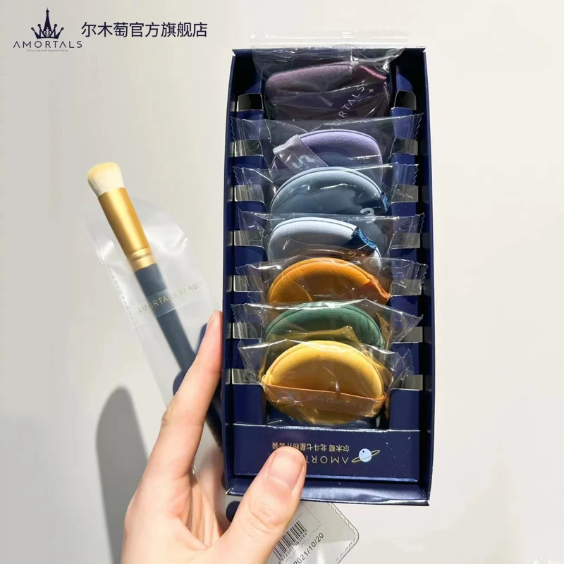 尔木萄粉扑不易吃粉海绵气垫粉底液专用七星美妆蛋干湿两用气垫Q