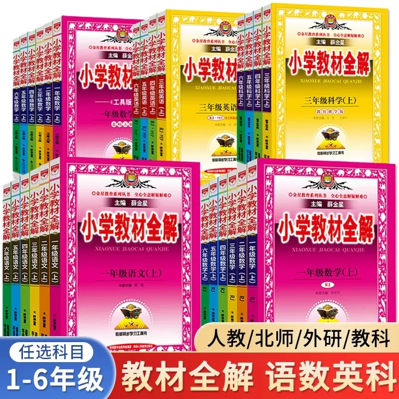 2025薛金星小学教材全解六年级上下册语文数学英语同步教学辅导