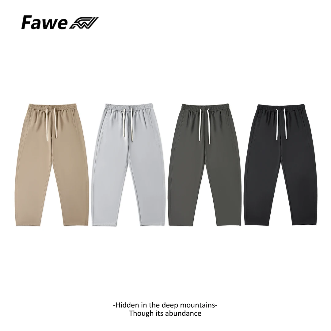 凉感摩根丝休闲运动百搭直筒男休闲裤FW903