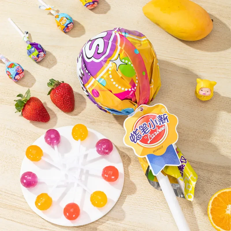 蜡笔小新超大支棒棒糖混合水果味儿童糖果解馋休闲零食糖果棒棒糖