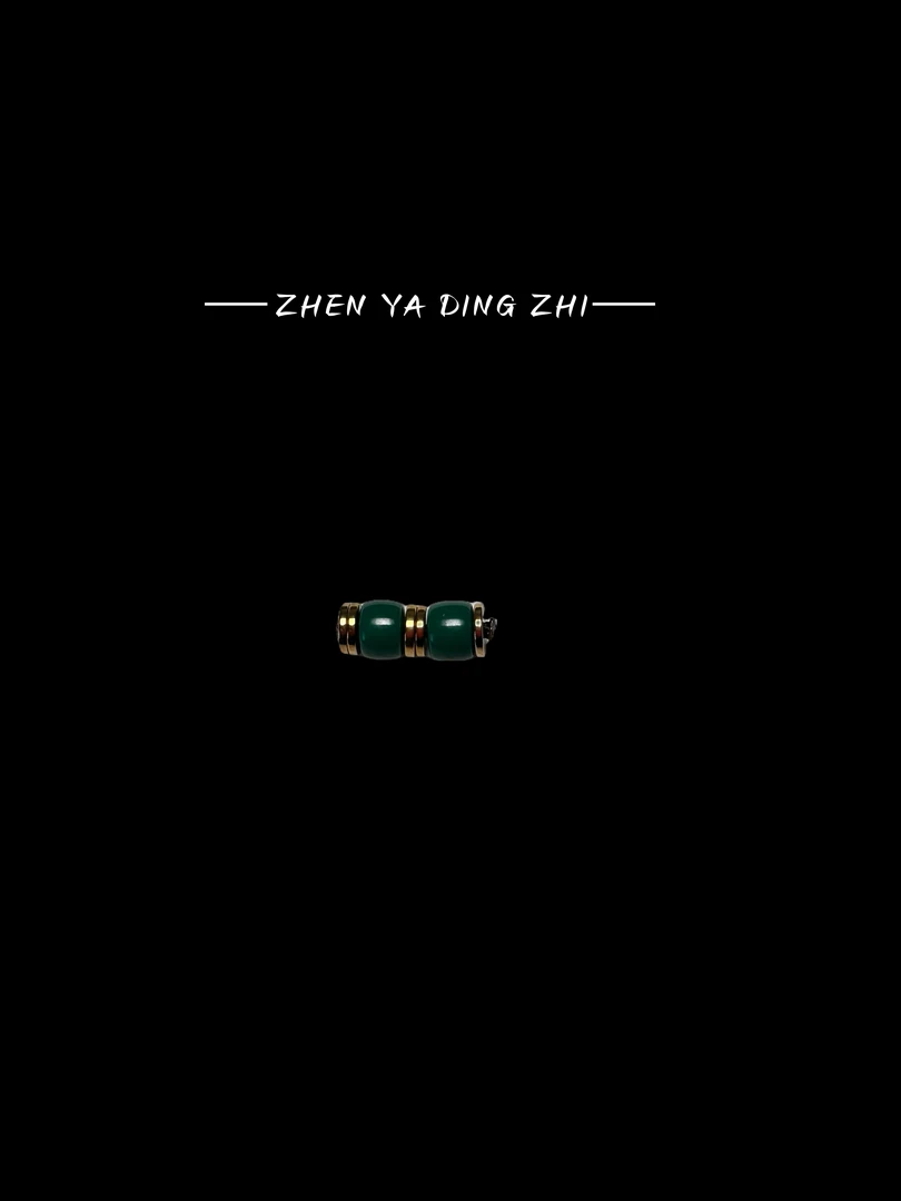 文玩配饰 地狱色老型直切 蓝绿色直切 琉璃饰品