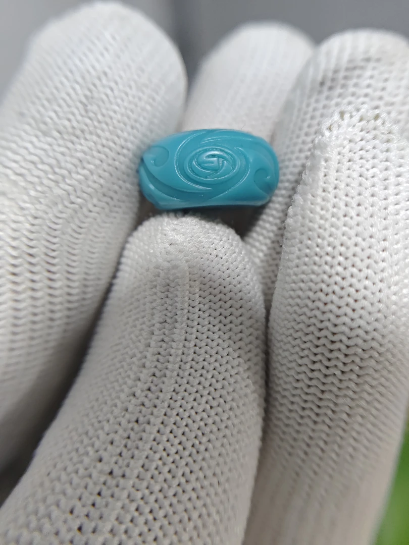 配饰珠，暴力蓝，博古扣，17mm