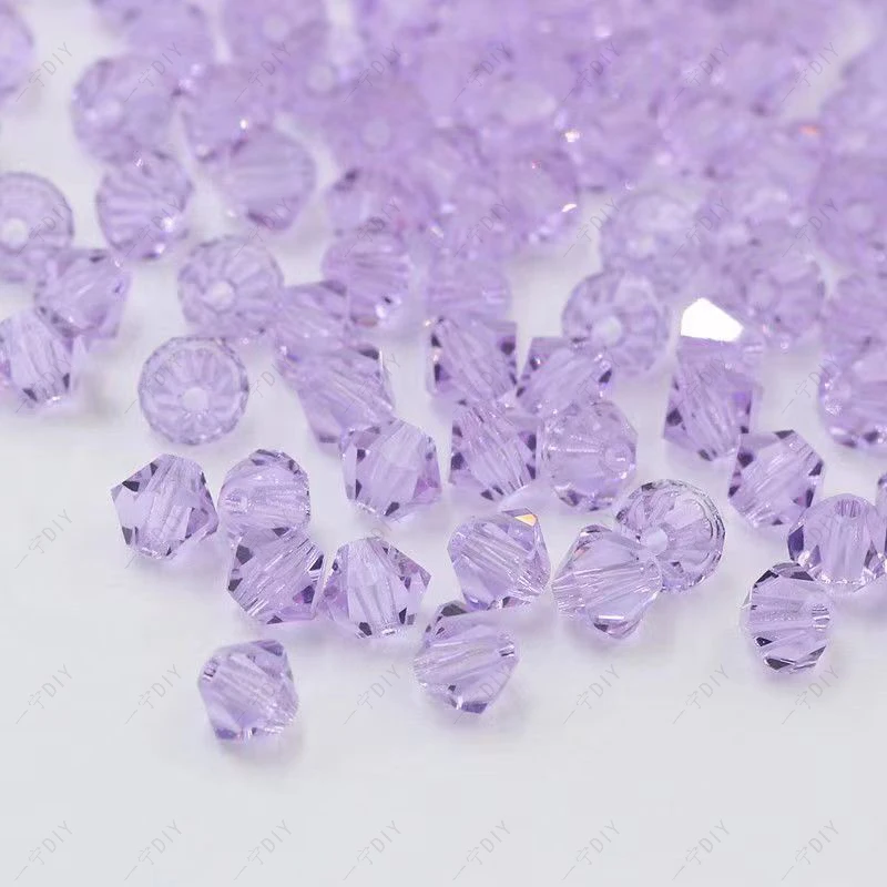 施华洛水晶正品5328尖珠4mm紫罗兰371手工diy手链项链饰品配件