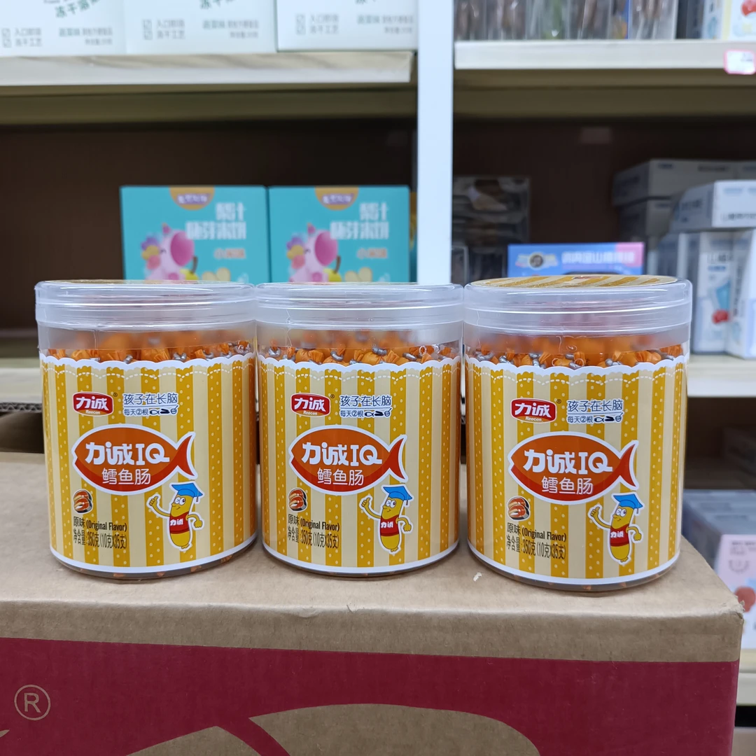 力诚鳕鱼肠350g罐装原味火腿肠