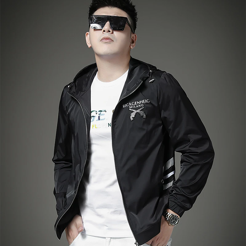 男士棒球服休闲男外套男潮流连帽春夏欧货潮牌男装飞行员夹克外穿