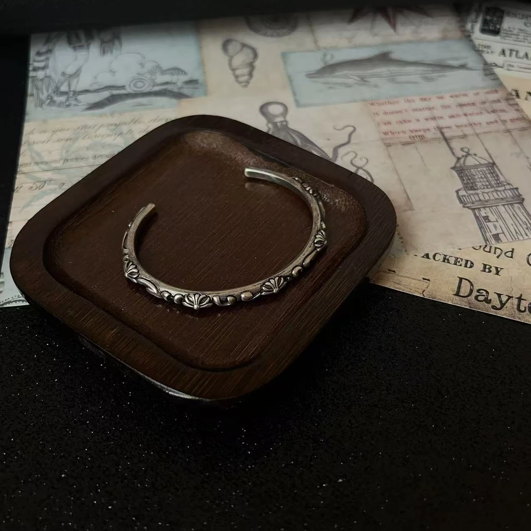 铜合金手镯 【藤蔓手镯】男生个性复古复古小众重工做旧