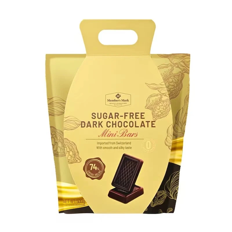 瑞士进口无糖黑巧克力(迷你排块) 500g