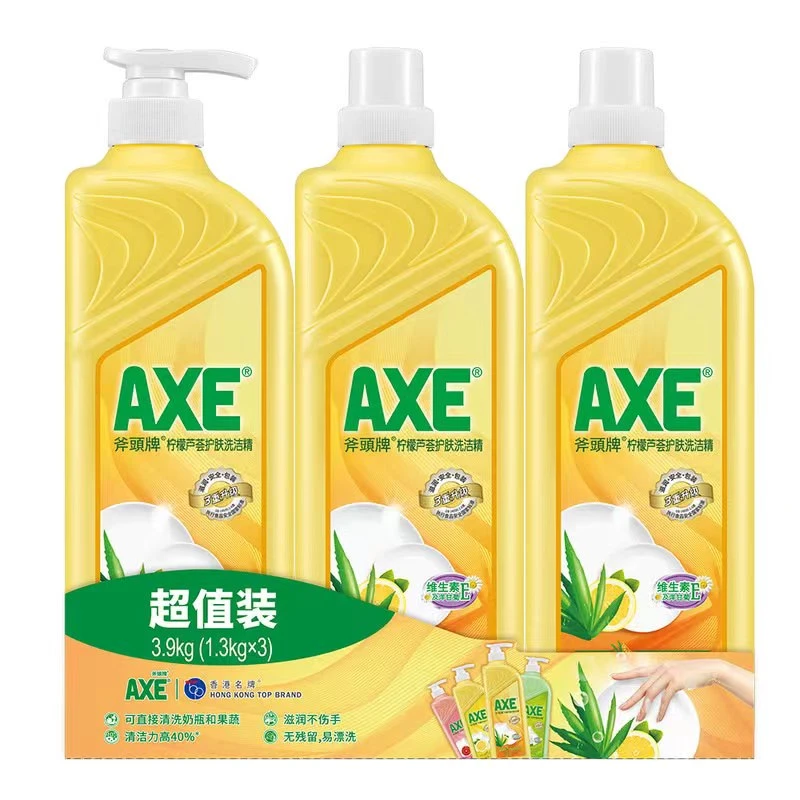 斧头/AXE 柠檬芦荟护肤洗洁精 1.3kg*3