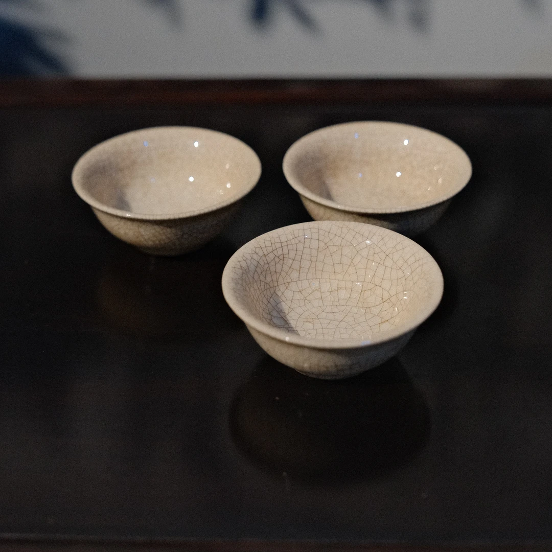 【隐山集】福建漳州窑三客杯