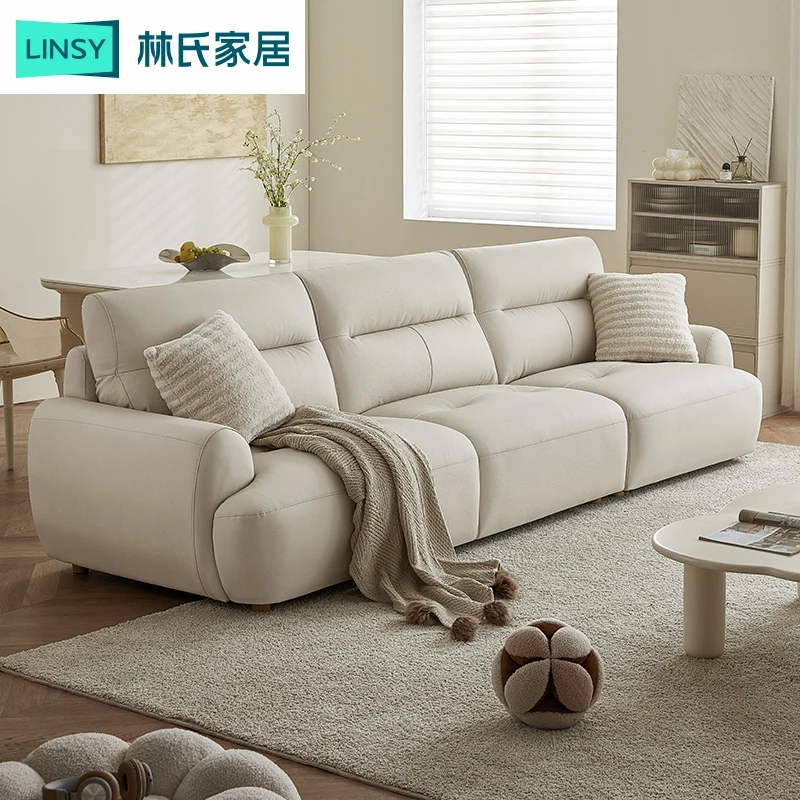 【凑单】林氏家居东方同款怀抱沙发头层牛皮沙发TPS690 ZH