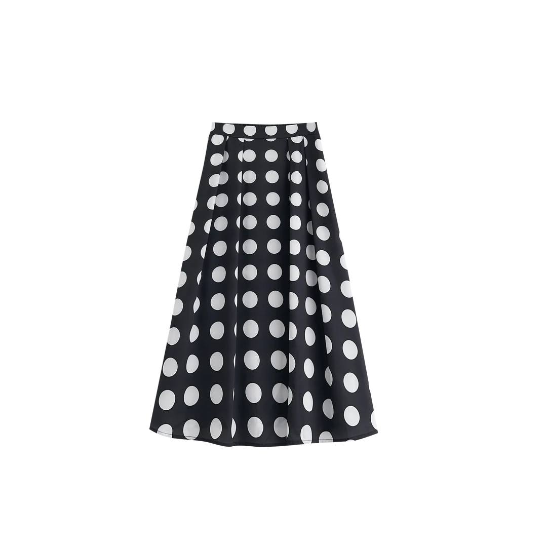 百搭气质时尚高腰A字显瘦半身裙百褶裙伞裙