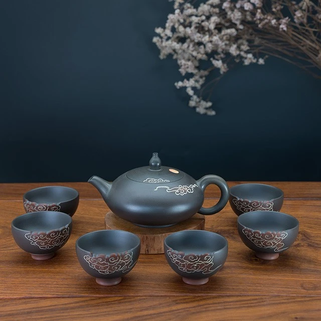 彩云追月 扁西施壶型 中秋新品套装