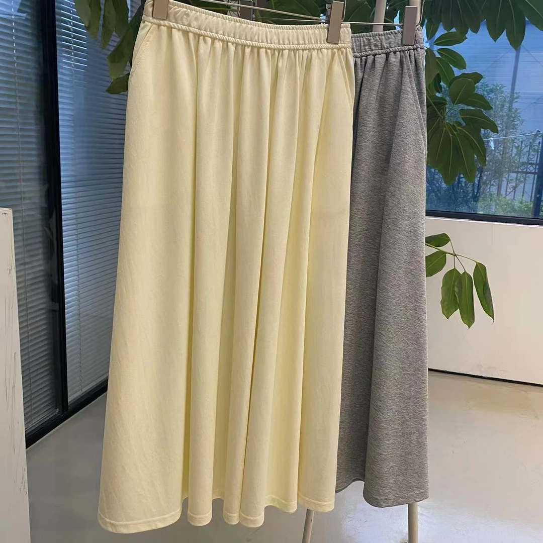 【素墨原创】春秋季松紧腰半身裙  56828B