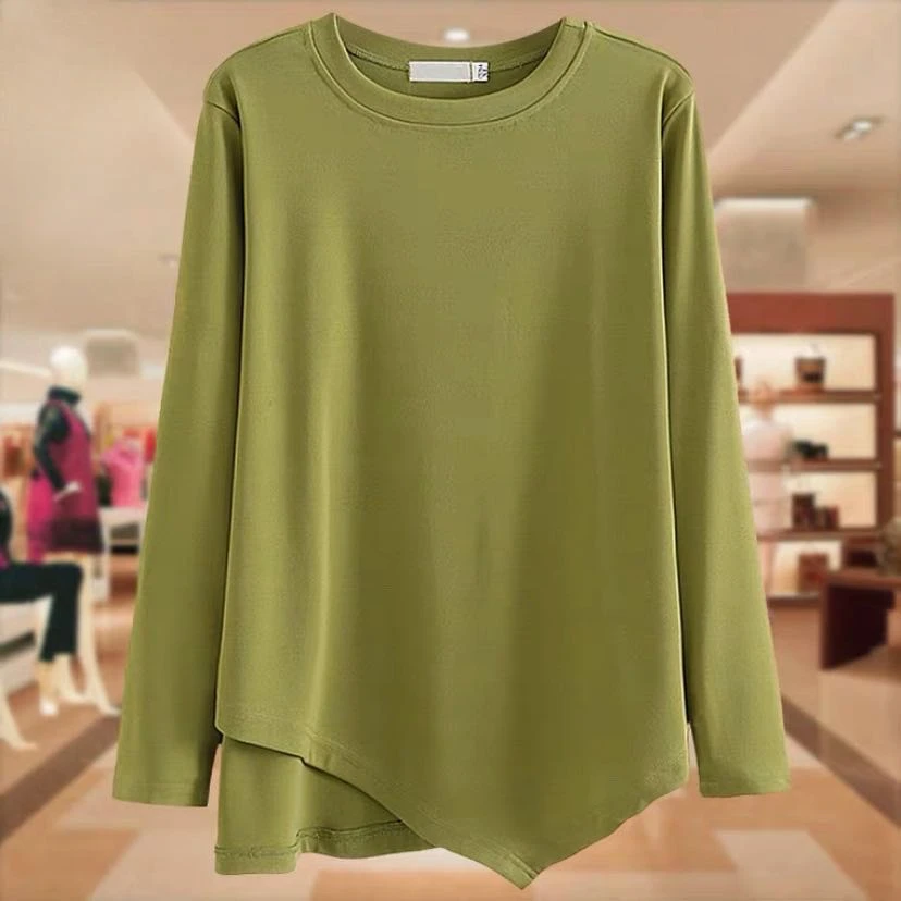 长袖休闲圆领体恤
