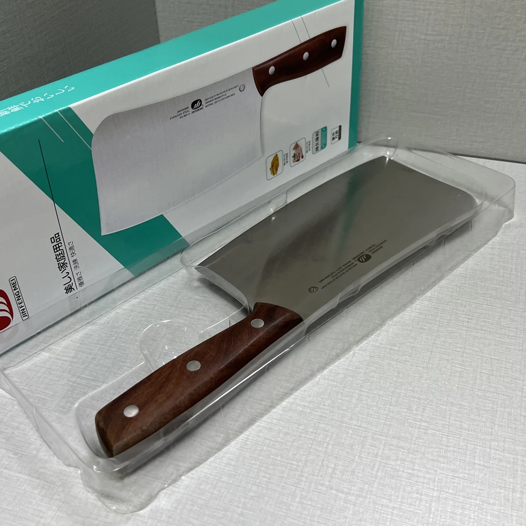 【家用砍骨刀】家用厨房砍骨刀木柄加厚不锈钢菜刀