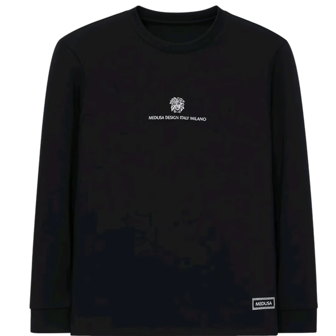 美杜莎2024秋冬高端轻奢新款时尚圆领长袖卫衣24158